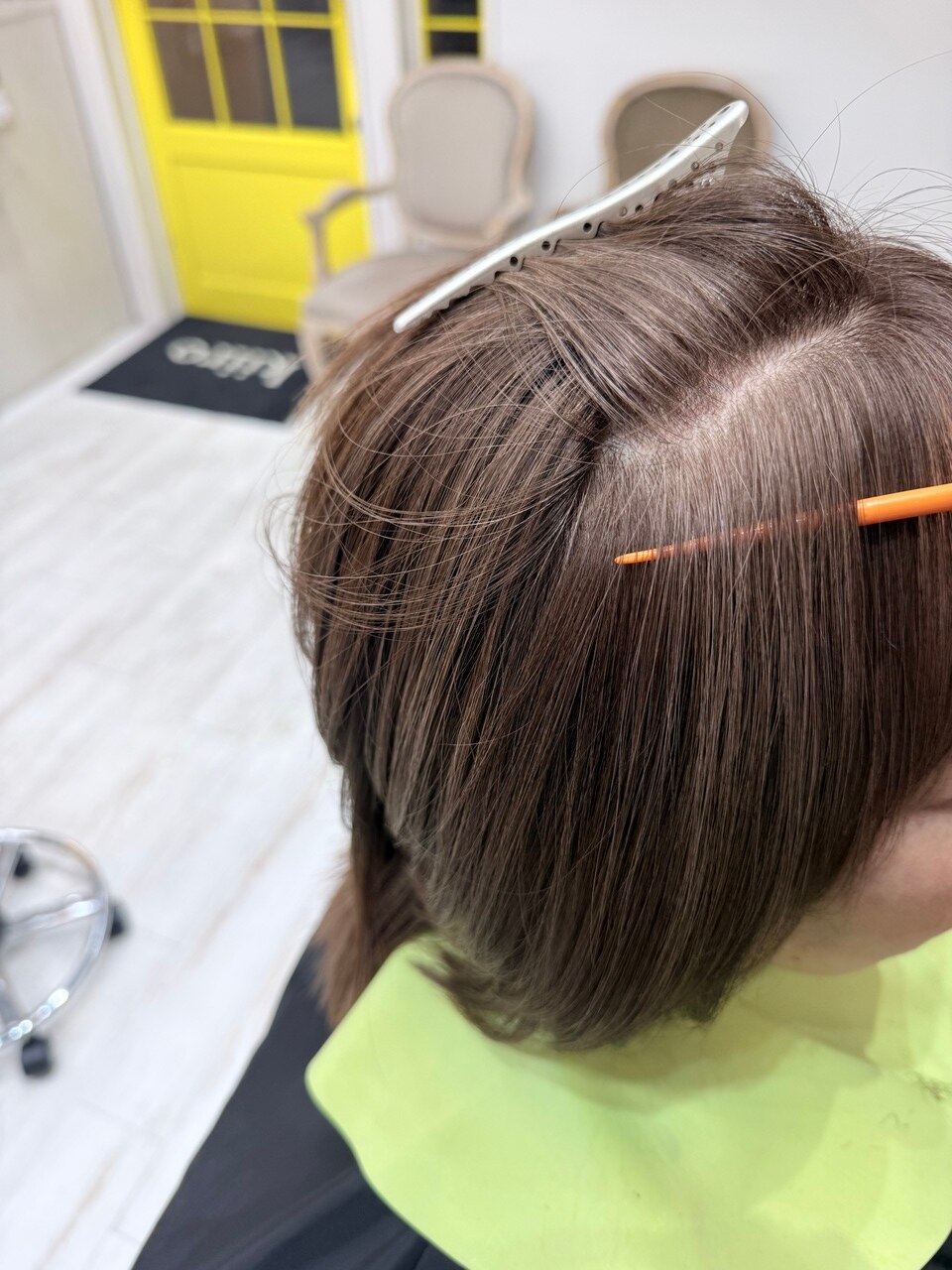 kiiroセンター南の艶やかなストレート仕上がり参考写真